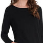 Vince Camuto Women's Cutout Long Sleeve Tunic Black Size Medium