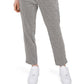 Riley & Rae Women's Rue Gingham Print Pants Gray Size 14