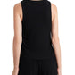 1.STATE Women's Side Seam Ruched Tank Black Size Small