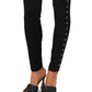 Vince Camuto Women's Studded High Rise Leggings Black Size Medium