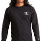 Champion Men's Graphic Logo Long Sleeve T-Shirt Black Size XXX-Large