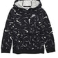 Nike Kid's Pocket Club Hoodie Black Size M