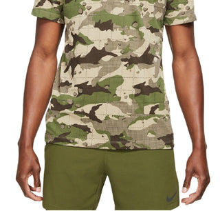 Nike Men's Camo-Print T-Shirt Brown Size Large