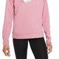 Nike Women's Quarter Zip Graphic Sweatshirt Pink Size 3X