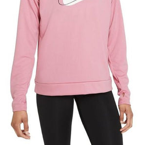Nike Women's Quarter Zip Graphic Sweatshirt Pink Size 3X