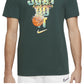 Nike Men's Just Do It Hoop T-Shirt Green Size Medium