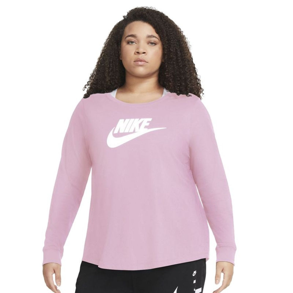 Nike Women's Cotton Graphic Top Pink Size 2X