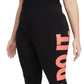 Nike Women's Essential High Rise Leggings Black Size 2X