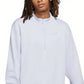 Nike Women's Easy Fleece Half Zip Top Blue Size X-Large