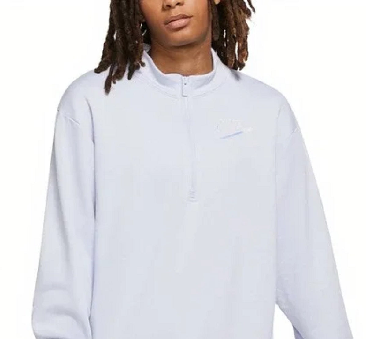 Nike Women's Easy Fleece Half Zip Top Blue Size X-Large
