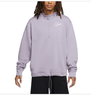 Nike Women's Easy Fleece Half Zip Top Purple Size X-Large