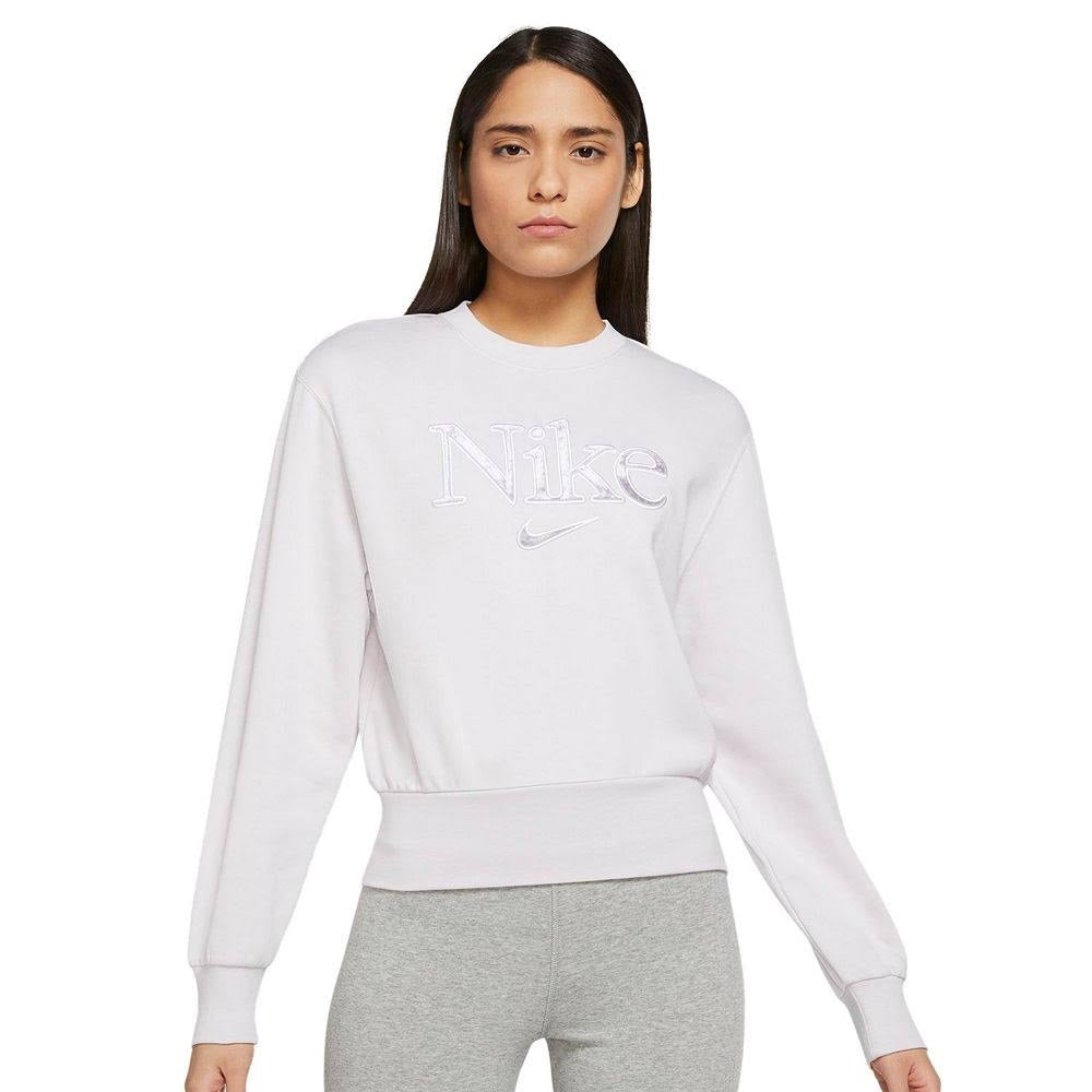 Nike Women's Fleece Sweatshirt Purple Size Large