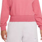 Nike Women's Femme Logo Fleece Sweatshirt Pink Size X-Large