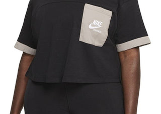 Nike Women's Cotton Pocket T-Shirt Black Size 3X