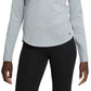 Nike Women's Therma Fit Long Sleeve Shirt Gray Size X-Large