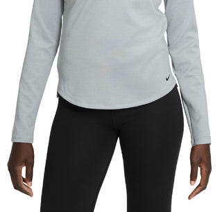 Nike Women's Therma Fit Long Sleeve Shirt Gray Size X-Large