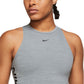 Nike Women's Pro Dri Fit Crop Tank Gray Size X-Large