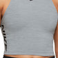Nike Women's Pro Dri Fit Crop Tank Gray Size X-Large