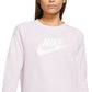 Nike Women's Essential Fleece Sweatshirt Pink Size 1X
