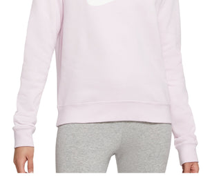 Nike Women's Essential Fleece Sweatshirt Pink Size 1X