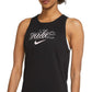 Nike Women's Dri Fit Graphic Training Tank Black Size X-Small