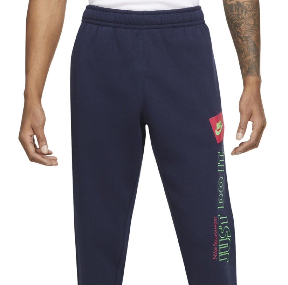 Nike Men's Jdi Brushed Back Jogger Pants Blue Size Small