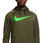 Nike Men's Therma Dri Fit Logo Hoodie Green Size Medium