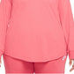 Nike Women's Cotton Graphic Top Pink Size 3X