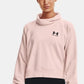 Under Armour Women's Rival Fleece Sweatshirt Pink Size Small