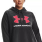 Under Armour Women's Plus Rival Fleece Hoodie Black Size 1X