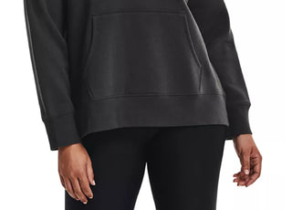 Under Armour Women's Plus Rival Fleece Hoodie Black Size 1X