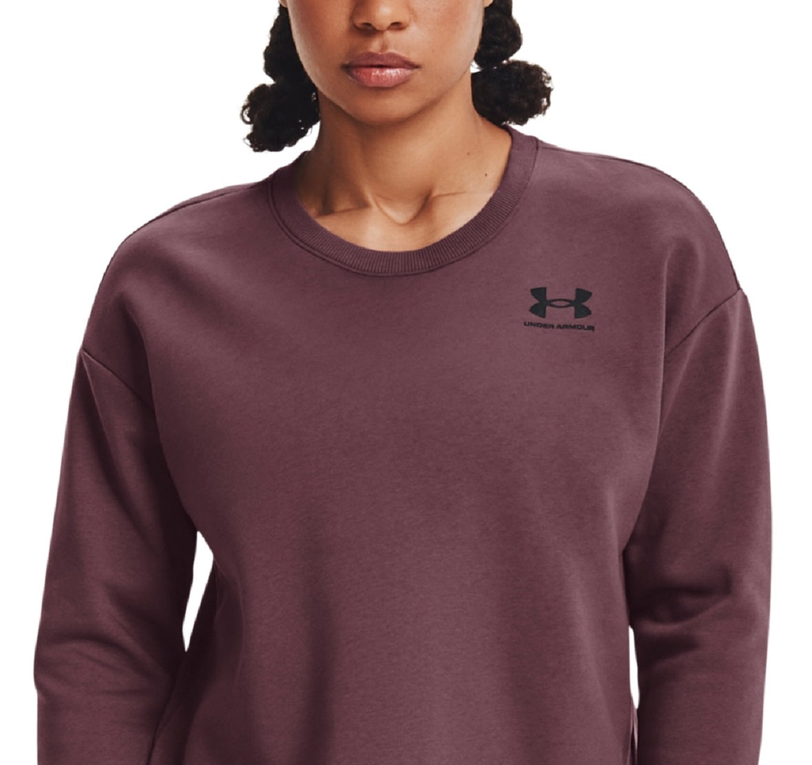 Under Armour Women's Rival Fleece Sweatshirt Purple Size X-Large