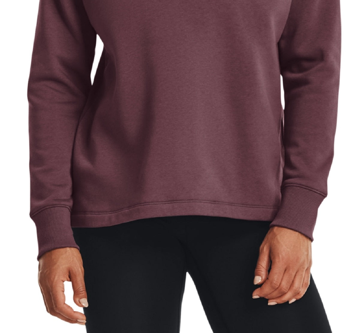 Under Armour Women's Rival Fleece Sweatshirt Purple Size X-Large