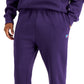 Russell Athletic Men's Open Bottom Fleece Pants Purple Size X-Large