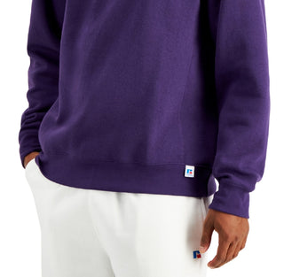 Russell Athletic Men's Solid Fleece Sweatshirt Purple Size Small