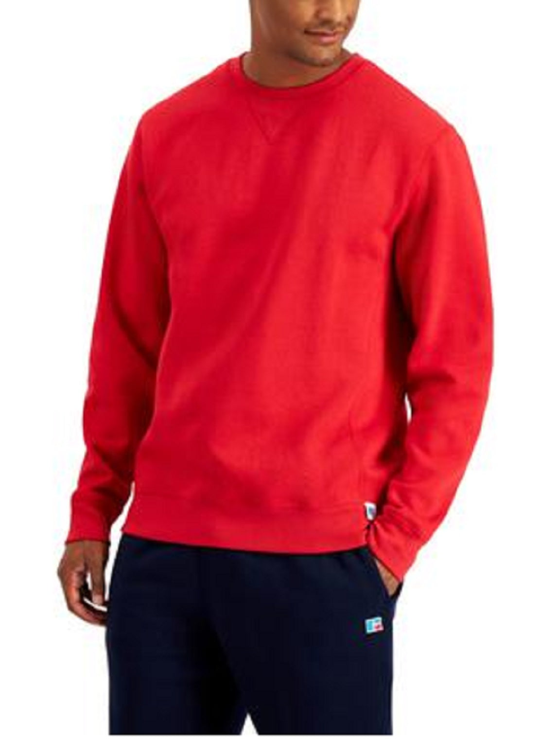 Russell Athletic Men's Solid Fleece Sweatshirt Red Size Medium
