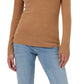 French Connection Women's Long Sleeve Turtleneck Top Brown Size Medium