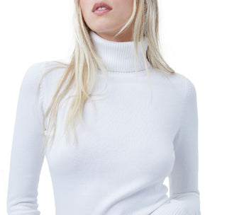 French Connection Women's Long Sleeve Turtleneck Top White Size Medium