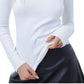 French Connection Women's Long Sleeve Turtleneck Top White Size Medium