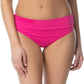 Ralph Lauren Women's Beach Club Shirred Bikini Swim Bottom Pink Size 10