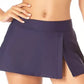 Anne Cole Women's Slit Side Swim Skirt Swimsuit Blue
