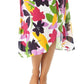 Anne Cole Women's Bold Floral Ring Sarong Skirt Swim Cover Up Swimsuit White Size X-Large