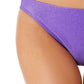 California Waves Junior's Metallic Shine Hipster Bikini Bottoms Swimsuit Purple