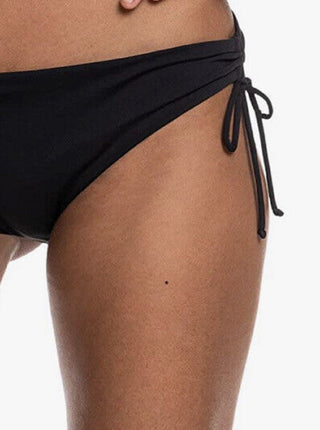 Roxy Women's Solid Beach Classics Hipster Swimwear Black Size Medium