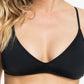 Roxy Women's Beach Classics Strappy Athletic Triangle Bikini Black Size Medium