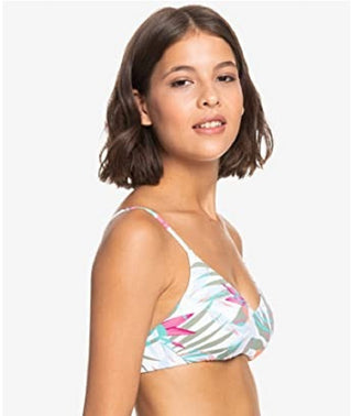 Roxy Women's Beach Classics Bikini Top White