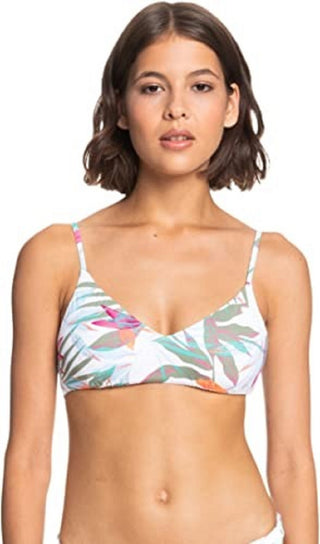Roxy Women's Beach Classics Bikini Top White Size XL