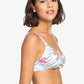 Roxy Women's Beach Classics Bikini Top White Size XL
