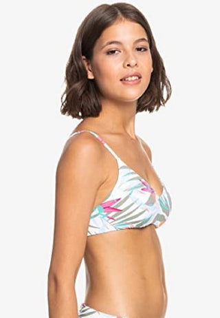 Roxy Women's Beach Classics Bikini Top White Size XL