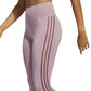 adidas Women's Side Stripe Tights Pink Size Small